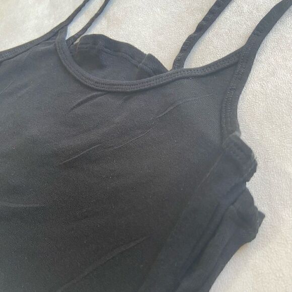 Hinge Black Skinny Strap Scoop Tank Top - Picture 4 of 7